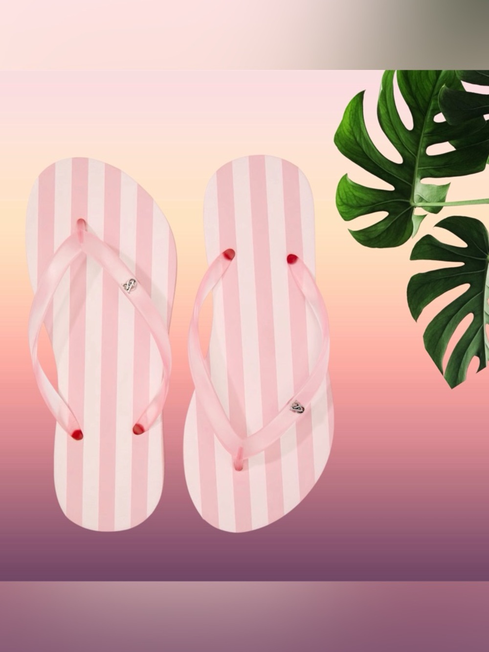 New VICTORIA'S SECRET Heritage Stripe
Flip Flops size 11